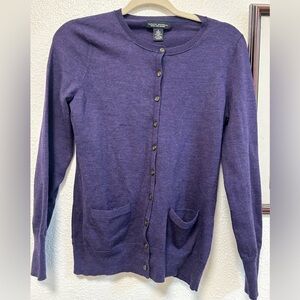Banana Republic Purple Women's wool cardigan